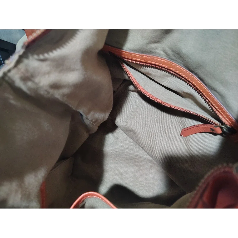 Frye Melissa Leather Hobo Bag Burnt Orange Ginger Tassel Shoulder Bag Womens